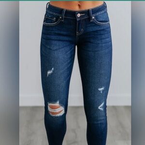 KanCan Skinny Low-rise Dark Blue JENNINGS SZ 11/29